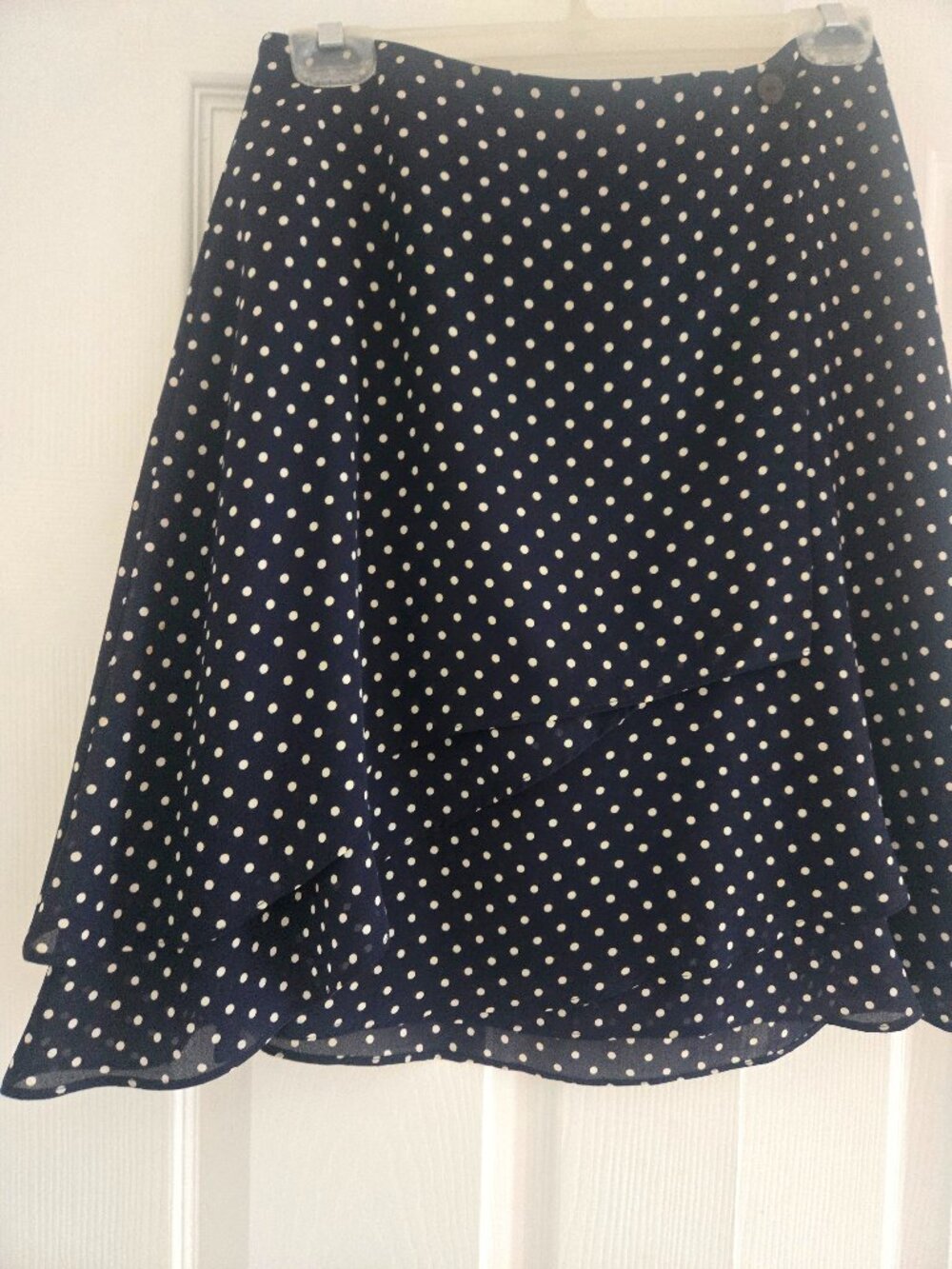 Spiegel Polka dot tiered mini skirt